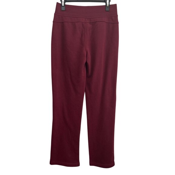 Tek Gear Ultrasoft Fleece Burgundy Pants Small Athleisure Workout Wear - Picture 2 of 6
